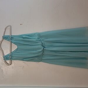 Mint green summer dress